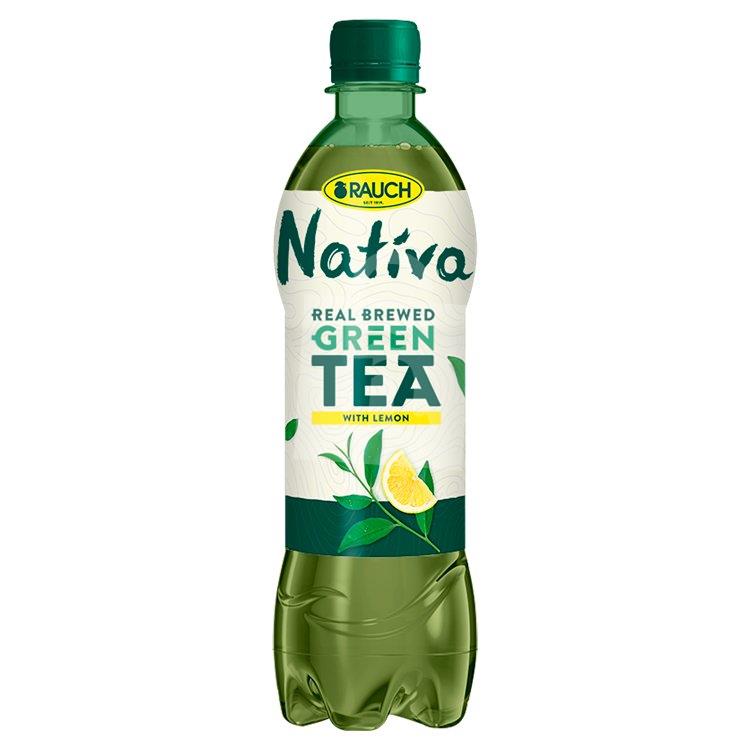 Ľadový čaj zelený Nativa citrón 500ml Rauch