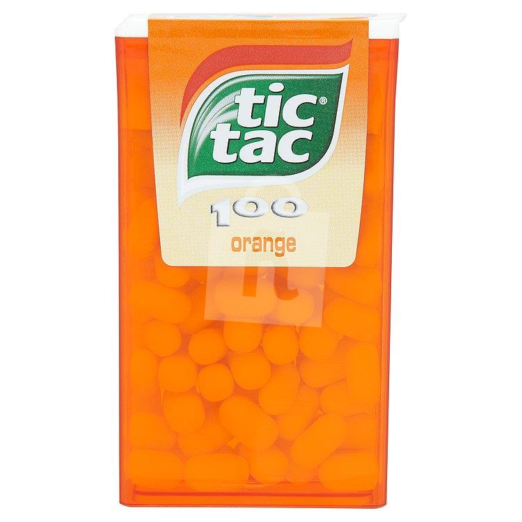 Cukríky dražé Orange 100ks/49g Tic Tac