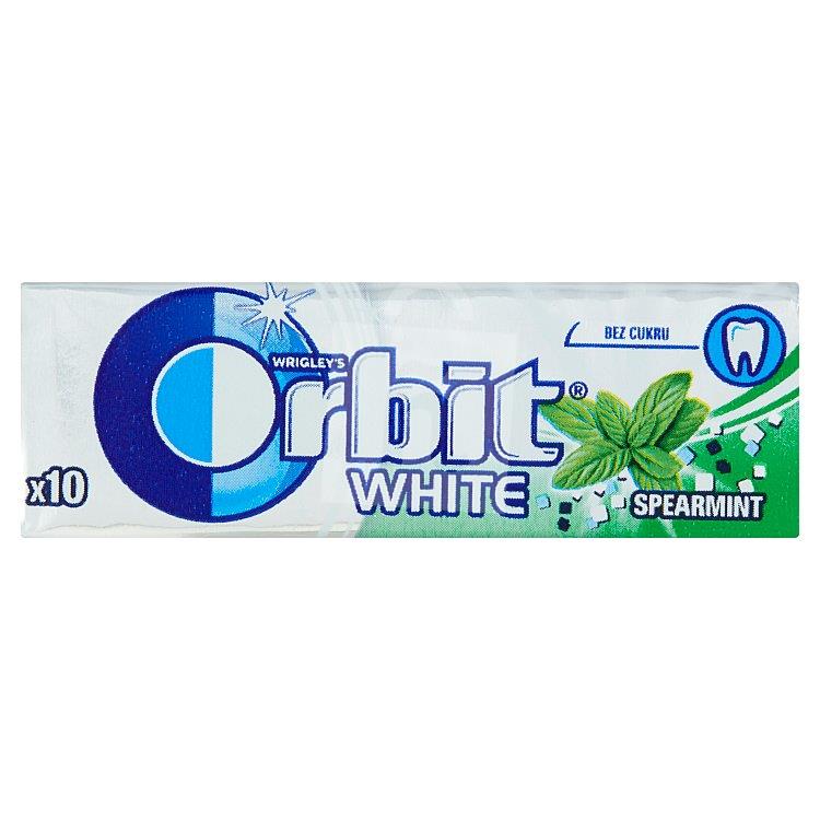 Žuvačky dražé bez cukru Orbit White white sprearmint 10ks / 14g Wrigley's