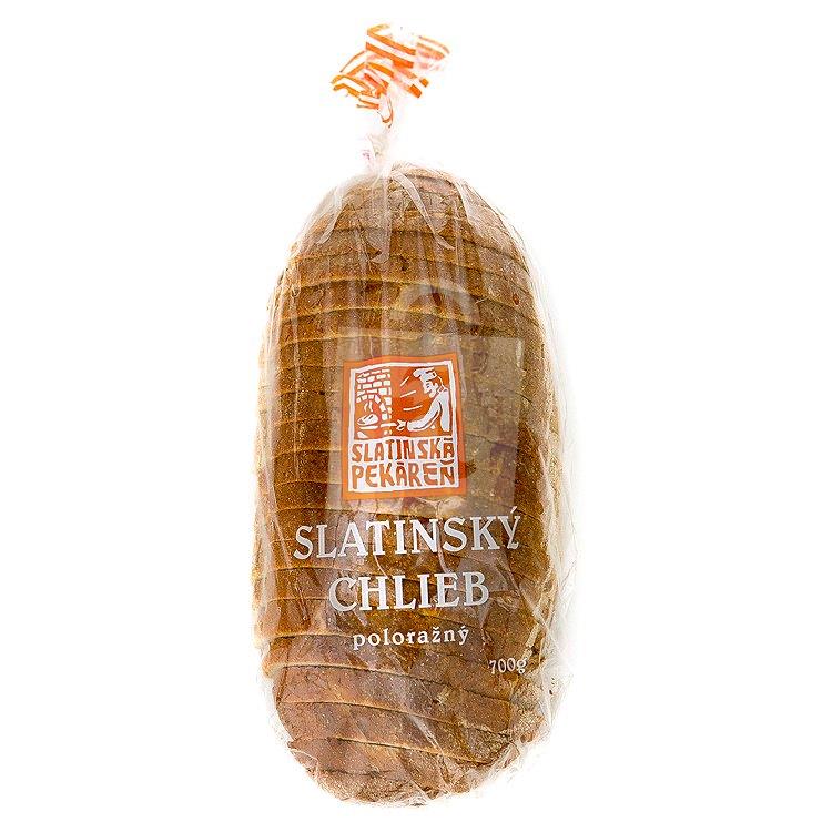 Chlieb Slatinský poloražný krájaný, balený 700g Slatinská Pekáreň