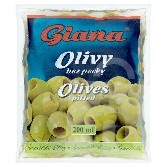 Olivy zelené bez kôstky v slanom náleve 200ml / 195g Giana