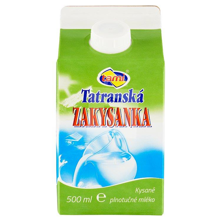 Zakysanka Tatranská plnotučná 3,3% 500ml Tami