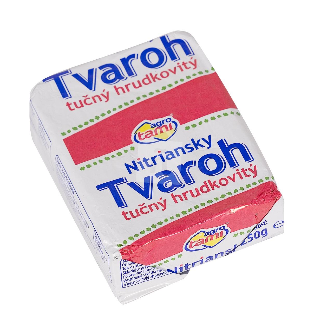 Tvaroh Nitriansky tučný hrudkovitý 250g Agro Tami