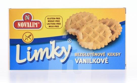 Limky vanilkové neplnené bezgluténové keksy 150g Novalim