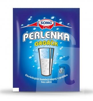 Osviežujúci šumivý nápoj v prášku bez cukru Perlenka grgáčik 8g SONG