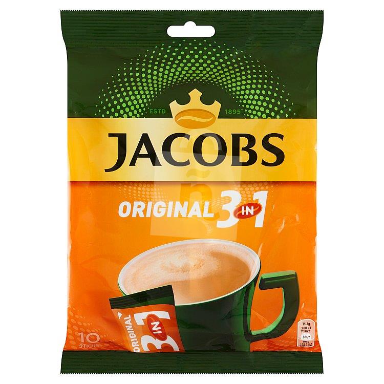 Káva instantná 3v1 original 10x15,2g/152g Jacobs