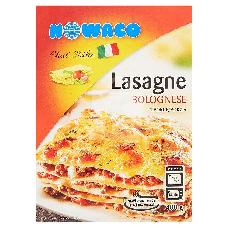 Lasagne bolognese hlbokozmrazené 400g Nowaco