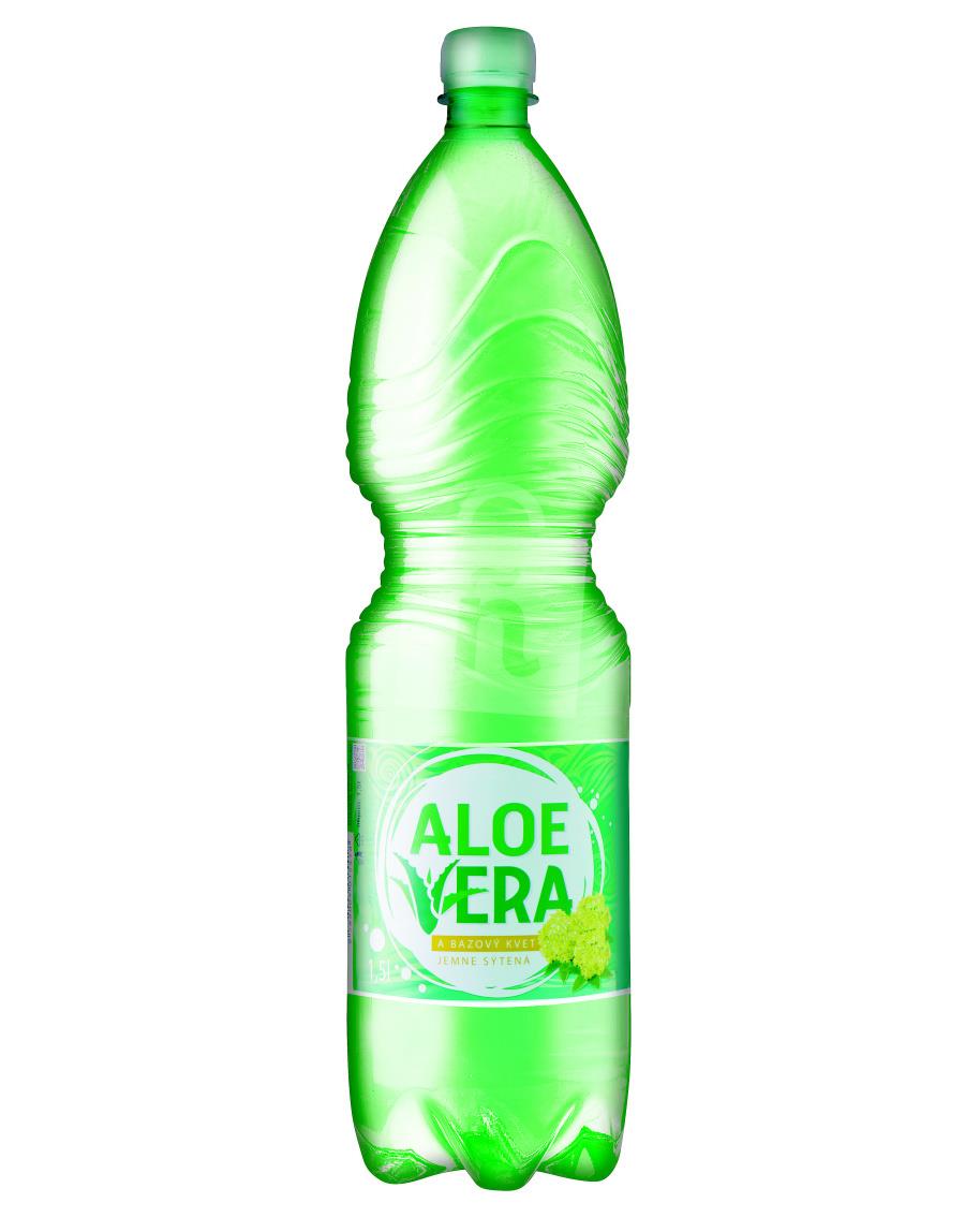 Nealkoholický nápoj jemne sýtený Aloe Vera bazový kvet 1,5l Oravan