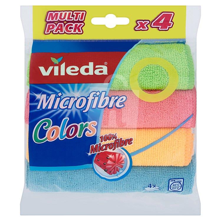 Mikrohandrička Microfibre Colors 30x30cm 4ks Vileda