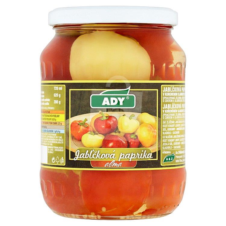 Jabľčková paprika alma 720ml 620g Ady