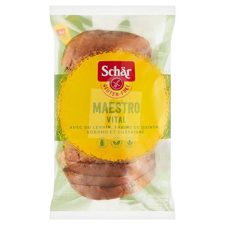Chlieb Maestro Vital kysnutý viaczrnný krájaný bezglutenový 350g Schär