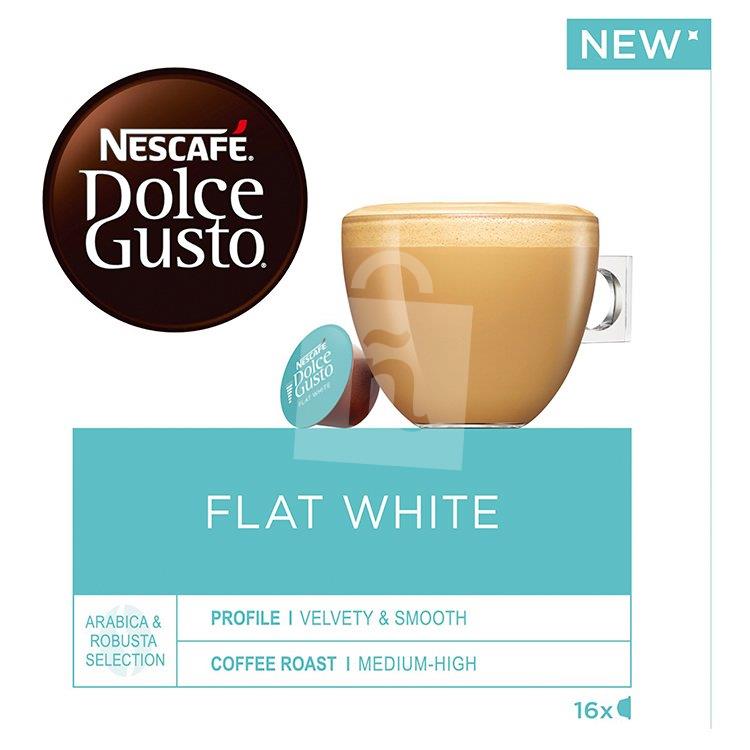 Kávové kapsule flat white 16 x 11,7g / 187,2g Nescafé Dolce Gusto