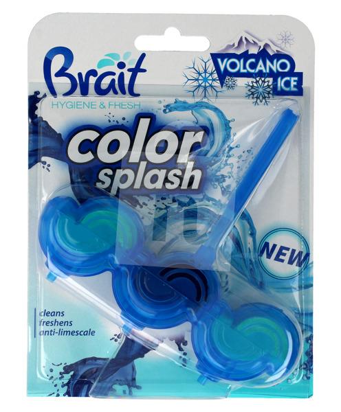 Tuhý WC blok Color splash volcano ice 45g Brait