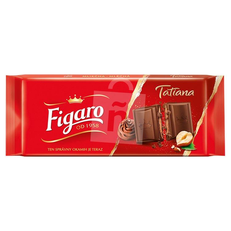 Čokoláda tatiana mliečna s lieskovoorieškovou náplňou 90g Figaro