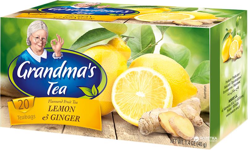 Čaj ovocný citrón so zázvorom 20x2g/40g Babička Růženka