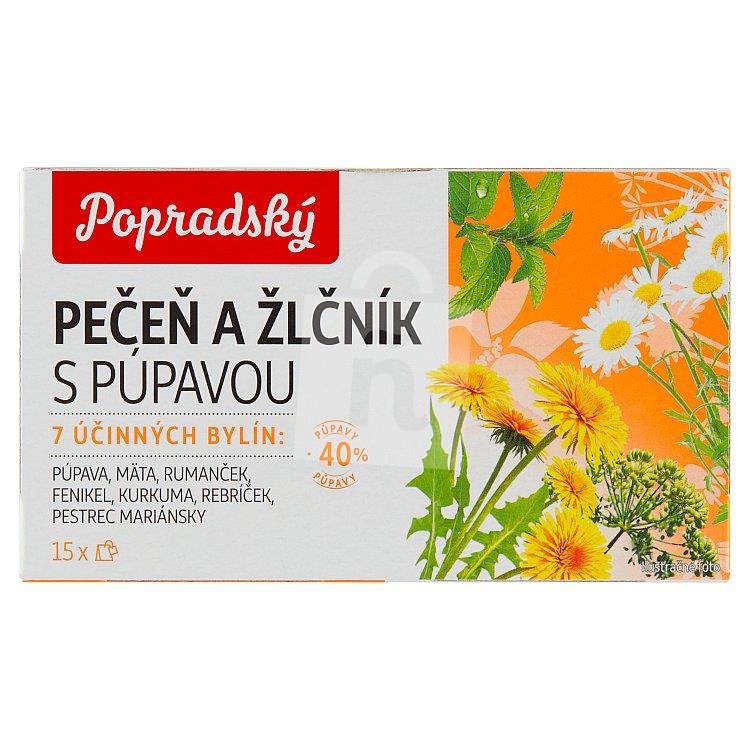 Čaj funkčný Pečeň a žlčník s púpavou 15 x 1.5g / 22,5g Popradský