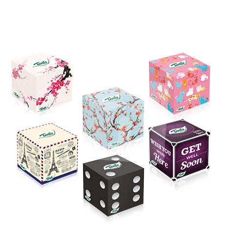 Kozmetické vreckovky Cubic 3-vrstvové box 58ks Tento