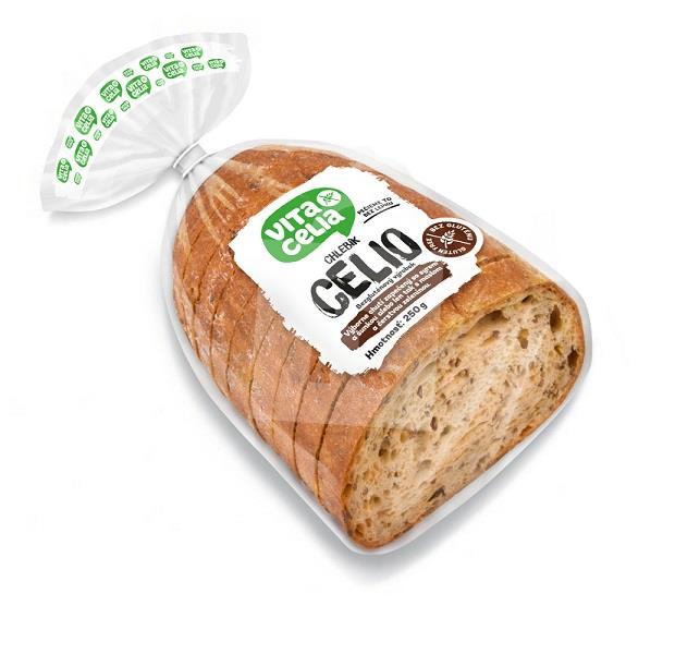Chlieb Celio bezglutenový krájaný, balený 250g Vitacelia
