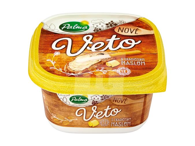Rastlinná tuková nátierka Veto s tradičným maslom 1% 450g Palma