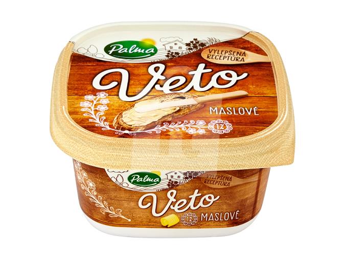 Rastlinná tuková nátierka Veto maslové 1% 450g Palma