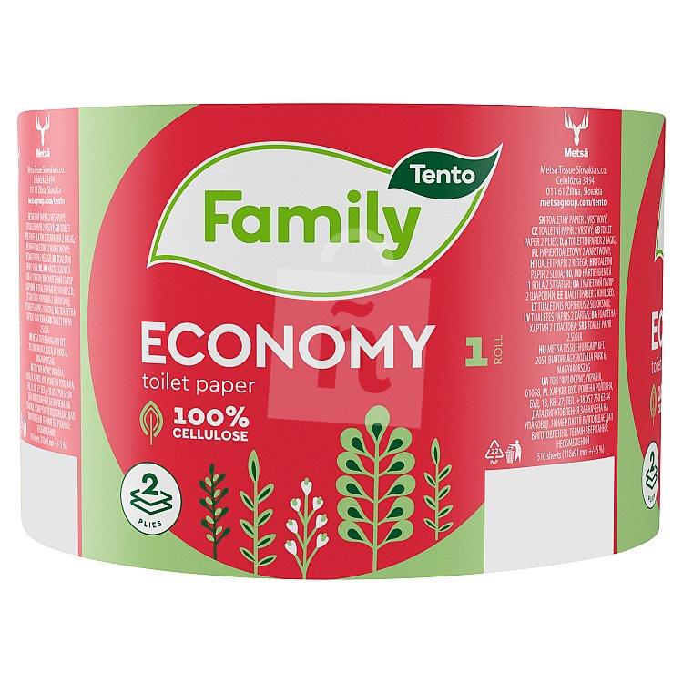 Toaletný papier Family economy 2-vrstvový 68m 1ks Tento