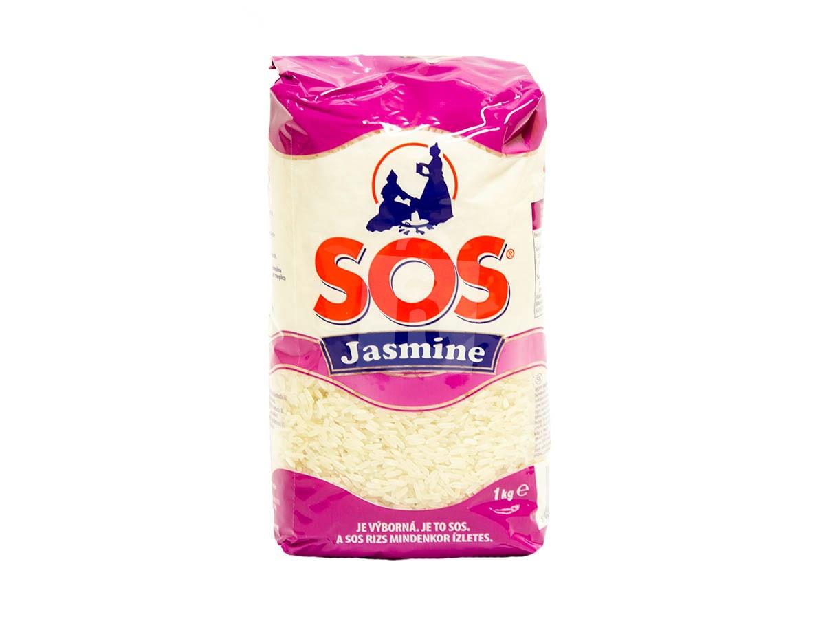 Ryža Jasmínová dlhozrnná lúpaná 1kg SOS