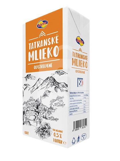 Mlieko tatranské trvanlivé nízkotučné 0,5% 1l Tami