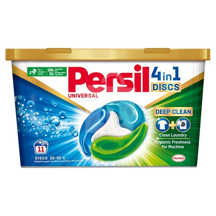 Gélové kapsule na pranie Discs Deep Clean 4in1 univerzal 11 praní 275g Persil