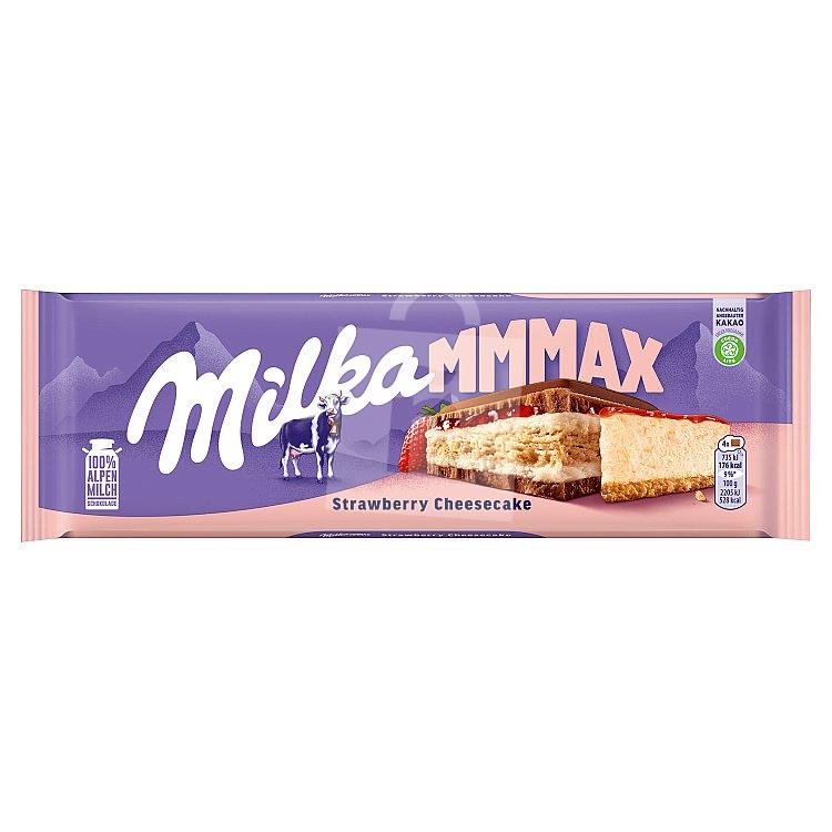 Čokoláda mliečna Mmmax strawberry cheesecake 300g Milka