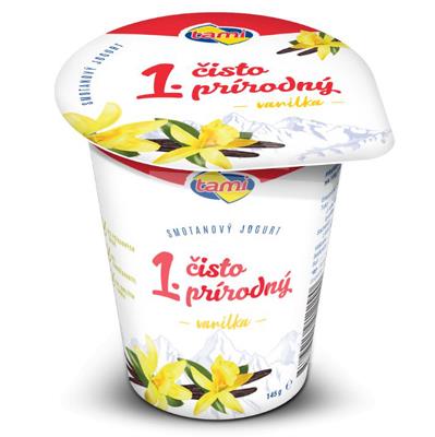 Jogurt smotanový 1.čisto prírodný 8,5% vanilka 145g Tami