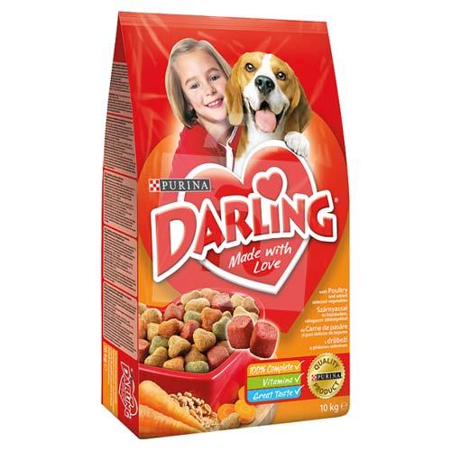 Granule pre psy kompletné krmivo Darling hydina a pridaná zelenina 10kg Purina