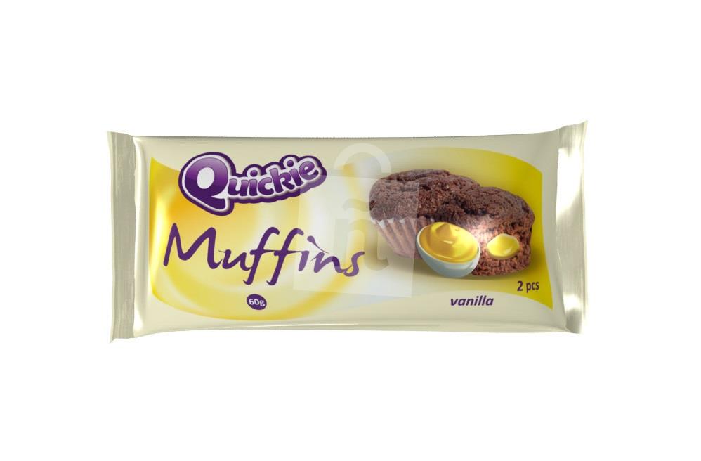 Muffin s vanilkovou náplňou 2x30g / 60g Quickie