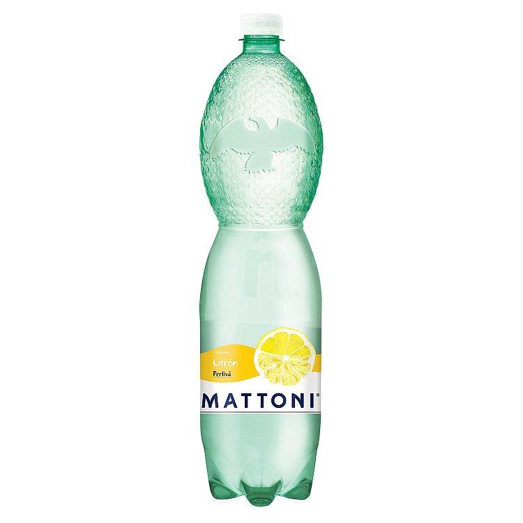 Prírodná minerálna voda ochutená perlivá citrón 1,5l Mattoni