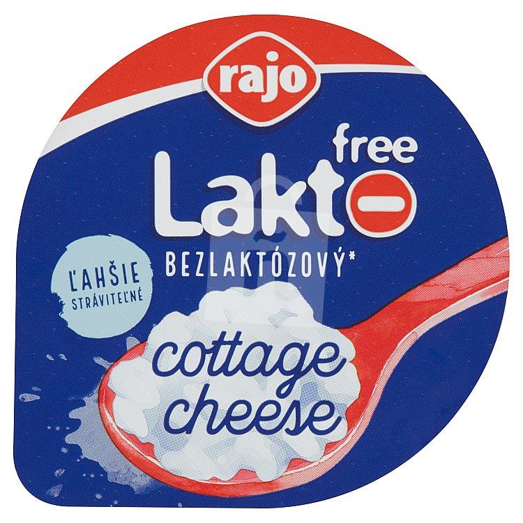 Syr mäkký čerstvý Cottage cheese Lakto Free biely 180g Rajo