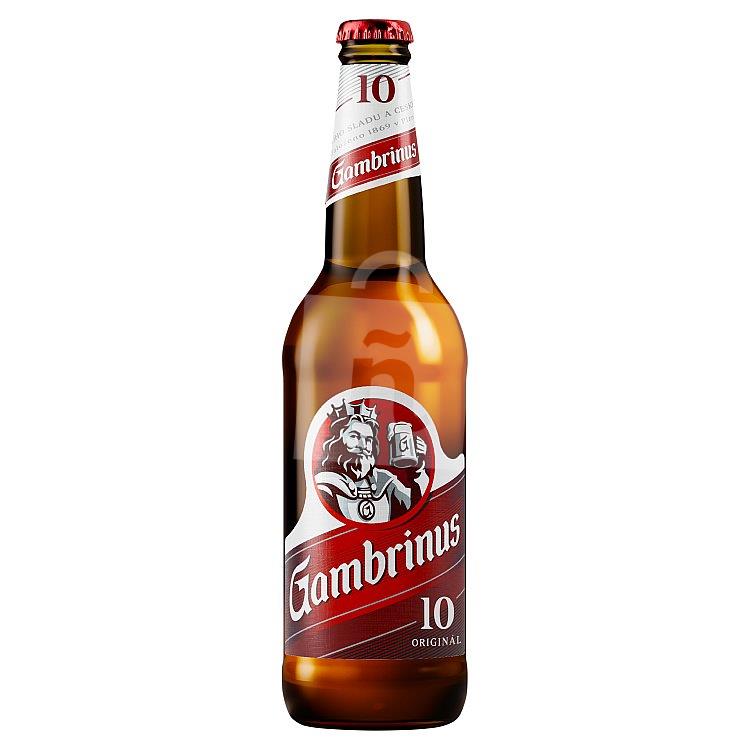 Pivo Originál 10° výčapné svetlé 4,3 % 500ml Gambrinus
