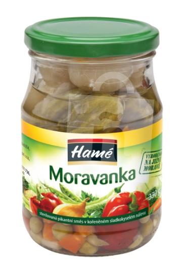 Zmes zeleninová Moravanka pikantná v korenenom sladkokyslom náleve PP 175g/ 330g Hamé