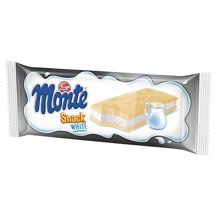 Mliečny rez Monte Snack White s mliečnym krémom 29g Zott