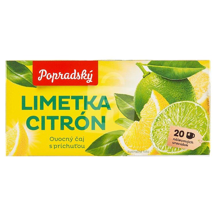 Čaj ovocný limetka citrón ovocný čaj 20 x 2g/ 40g Popradský
