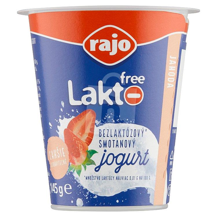 Jogurt smotanový Lakto Free jahoda 145g Rajo