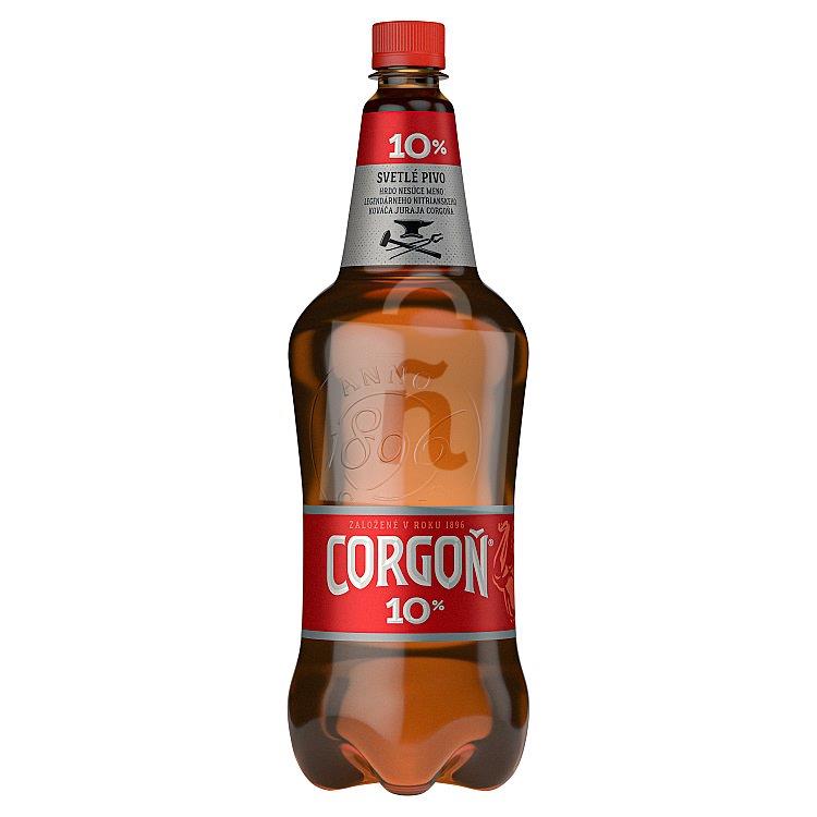 Pivo svetlé výčapné 10° 3,9% 1,5l PET Corgoň