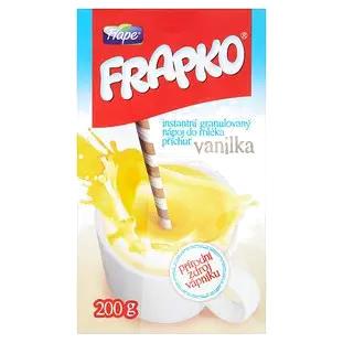 Instantný granulovaný nápoj do mlieka v prášku Frapko s vlákninou vanilka 200g Frape
