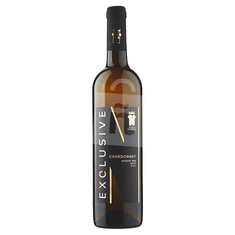 Exclusive Chardonnay neskorý zber D.S.C. víno biele suché 0,75l Víno Nitra