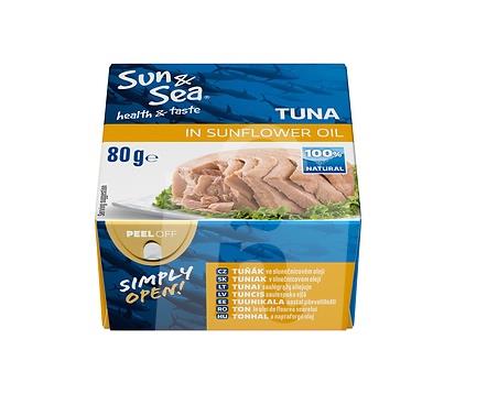 Tuniak v slnečnicovom oleji 80g Sun & Sea