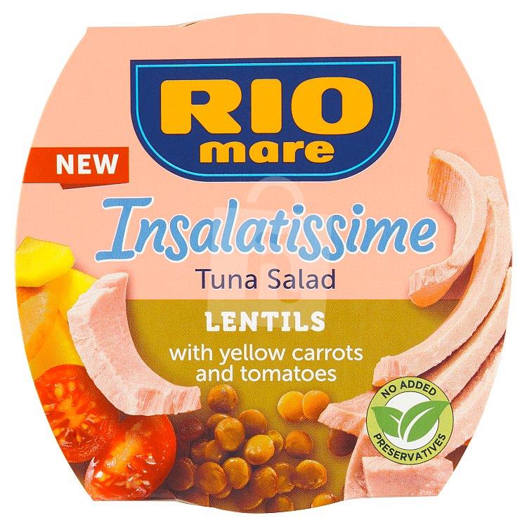 Tuniakový šalát Insalatissime lentils , yellow carrots & tomatoes160g Rio Mare