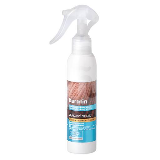 Sprej Keratin, arginín a kolagén pre matné a krehké vlasy 200ml Dr.Santé