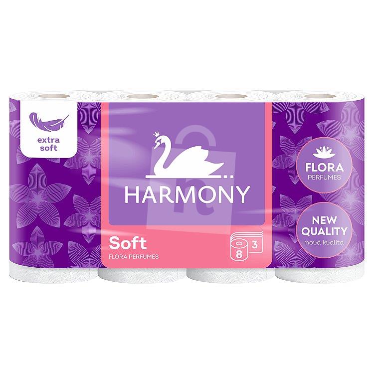 Toaletný papier Soft Flora / Folklór Horehronie 3-vrstvový 8ks Harmony