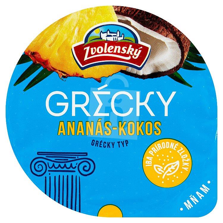 Jogurt grécky typ ananás kokos 125g Zvolenský