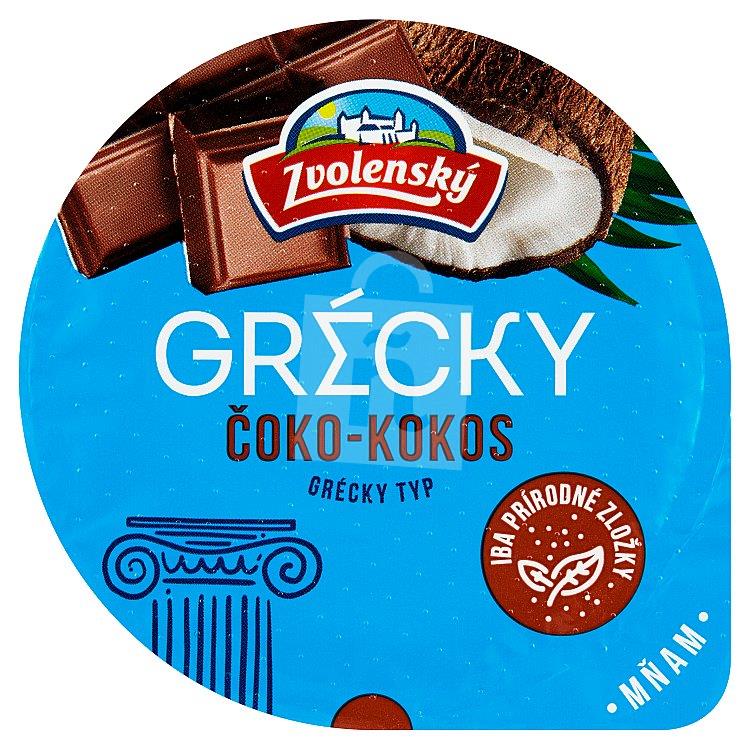 Jogurt grécky typ čoko kokos 125g Zvolenský