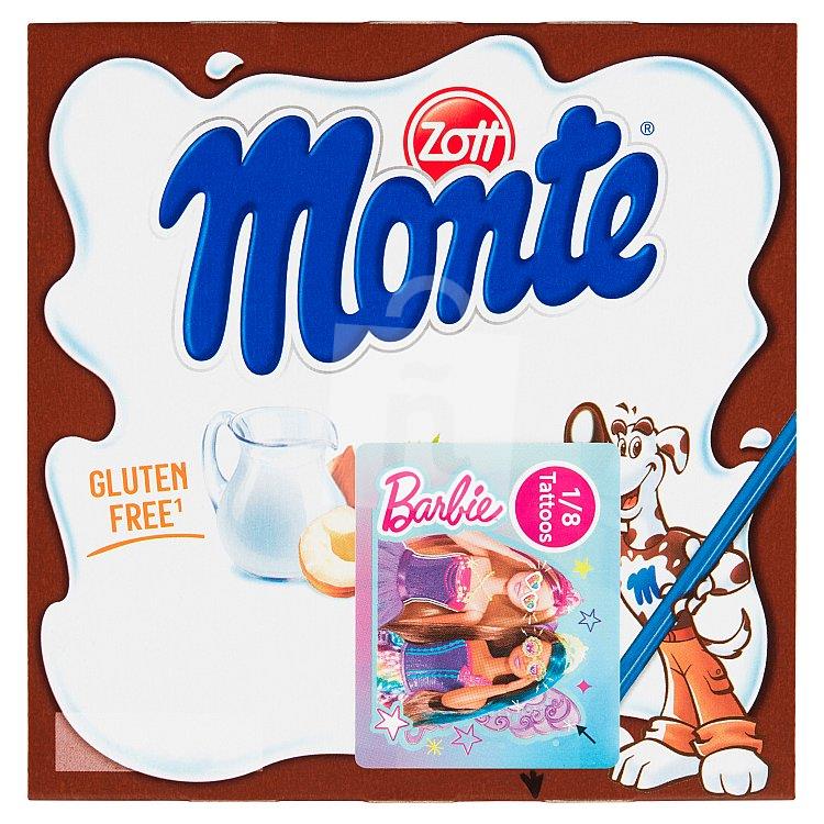 Mliečny dezert Monte čokoládový a lieskovými orieškami 4x55g / 220g Zott