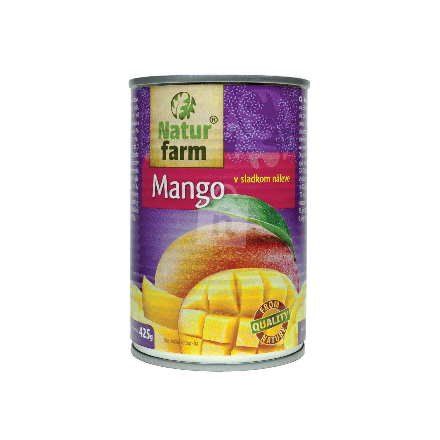 Kompót Mango plátky v sladkom náleve PP 212g/425g Natur Farm